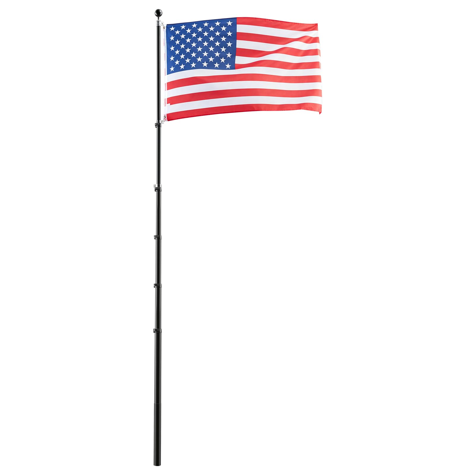 VEVOR flagpole installed in commercial setting showing professional display