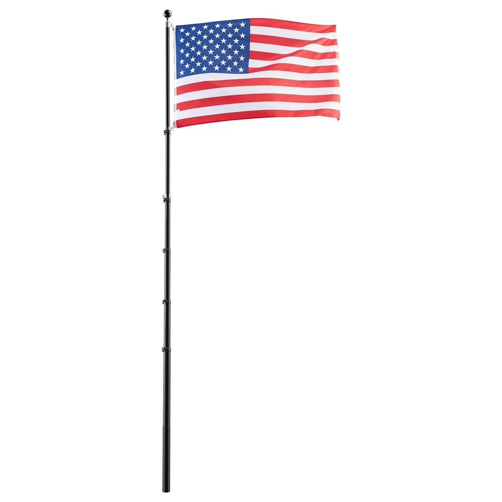 VEVOR flagpole installed in commercial setting showing professional display