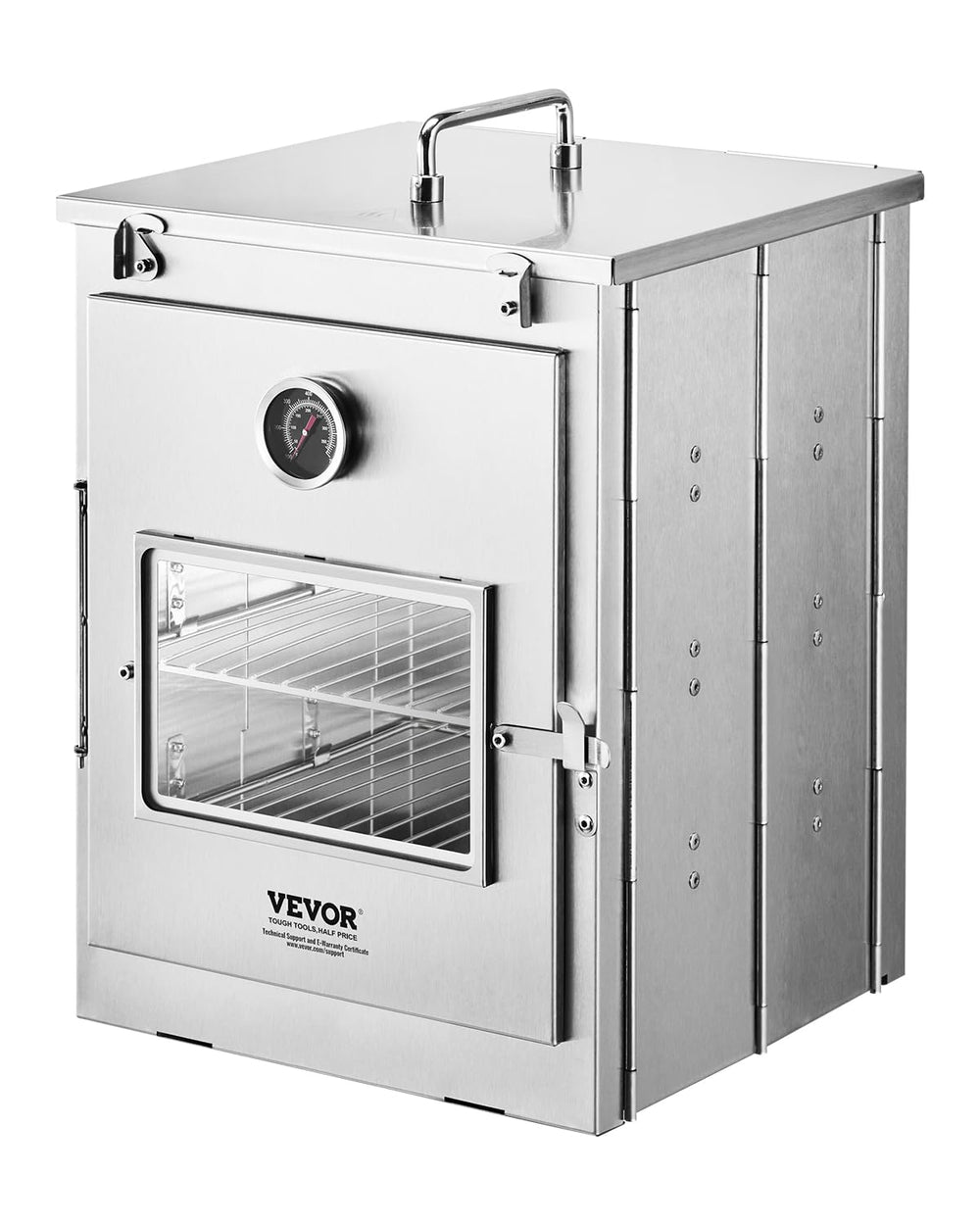 VEVOR foldable oven front view showing compact portability and storage benefit
