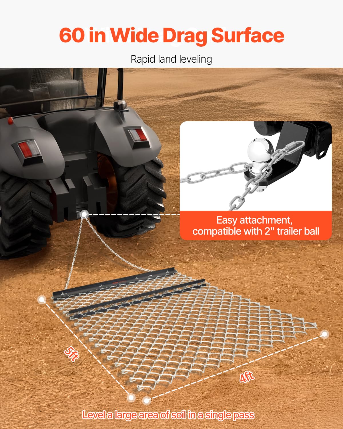 VEVOR folded storage position saving space when not in use