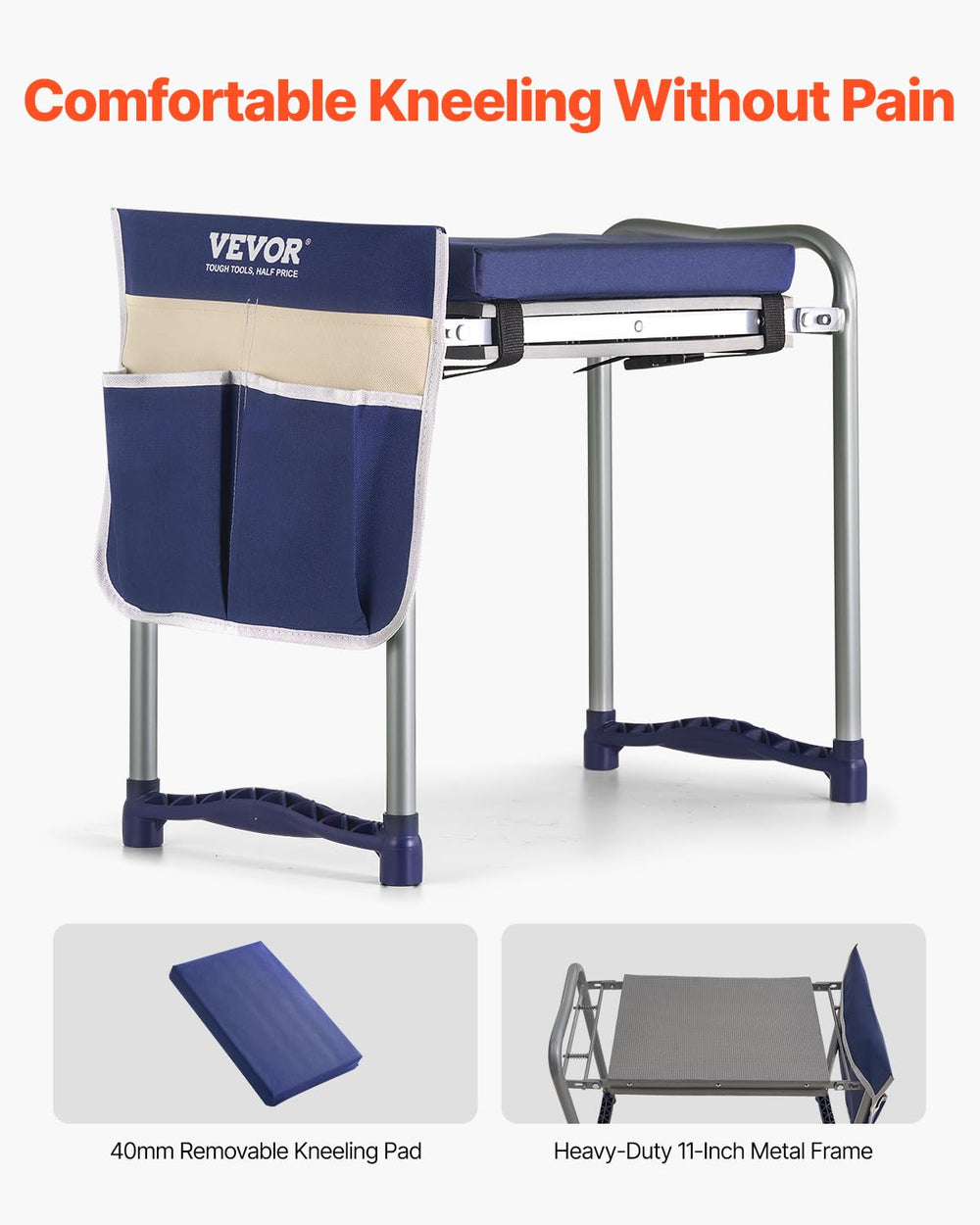 VEVOR folded storage position compactly stored to save space and simplify transport