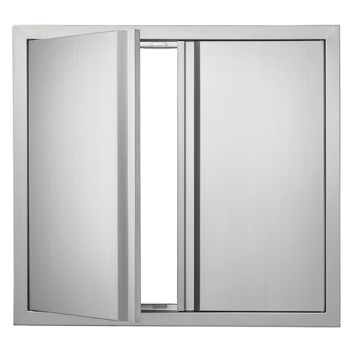 VEVOR front view of flush-mount access door showing clean stainless finish and curb appeal