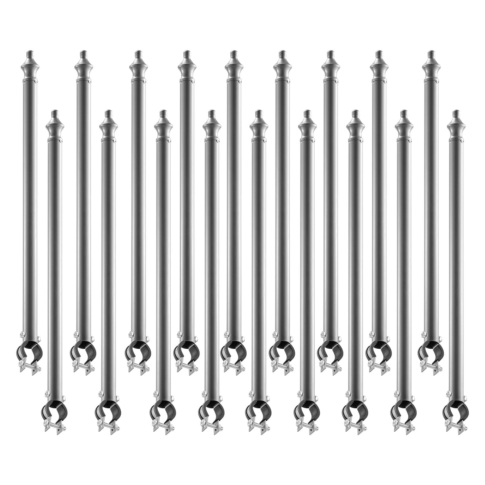 VEVOR front view of 18-pack extenders showing full set and caps, adds secure height