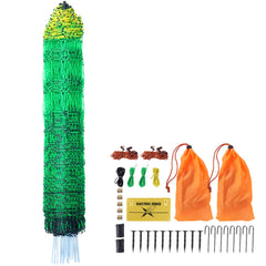 VEVOR front packaging of electric net fence showing full product and benefits