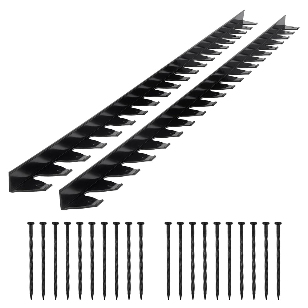 VEVOR front view of boxed landscape edging kit showing complete set and benefits