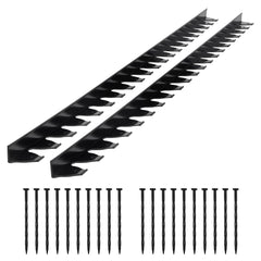 VEVOR front view of boxed landscape edging kit showing complete set and benefits