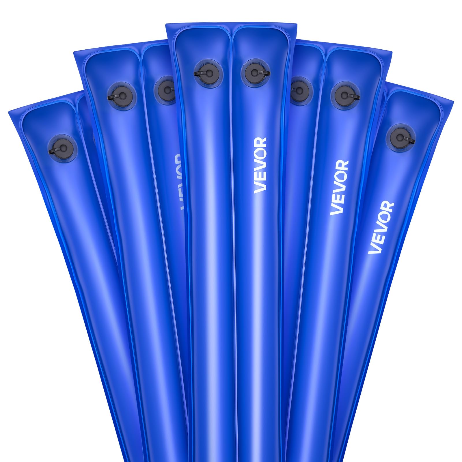 VEVOR front view of five water bags showing size and packaging benefit