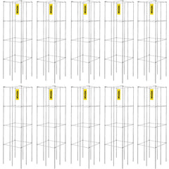 VEVOR front view of ten stacked cages showing compact pack benefit