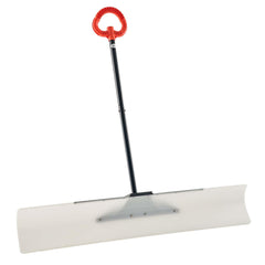 VEVOR front view of 48-inch snow pusher showing wide blade for fast clearing
