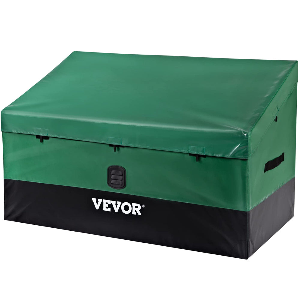 VEVOR front view of deck box showing large storage capacity and weather protection