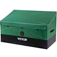 VEVOR front view of deck box showing large storage capacity and weather protection