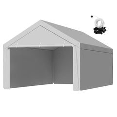 VEVOR front view of canopy packaging showing ready-to-install convenience