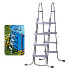 VEVOR front view of ladder showing sturdy A-frame and safe entry