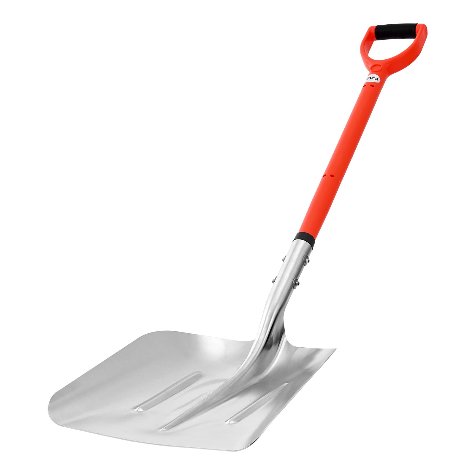 VEVOR front view of complete snow shovel showing compact portability and large scoop