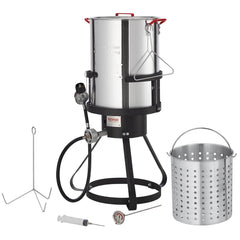 VEVOR front view showing pot and lid for versatile outdoor cooking