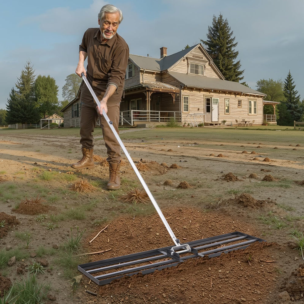 VEVOR garden and golf course setup showing versatility across lawns, sand traps, and beds