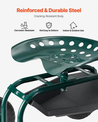 VEVOR close-up of padded swivel seat highlighting comfort and rotation