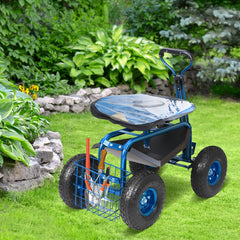 VEVOR inflatable treaded tire and reinforced steel frame for stable traction