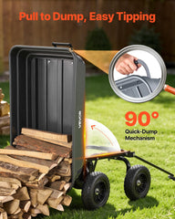 VEVOR 10-inch flat-free tire and wheel assembly, puncture-proof rolling