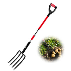 VEVOR garden fork front view showing full tool and balanced design for durability