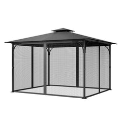 VEVOR front view of assembled netting showing full patio protection