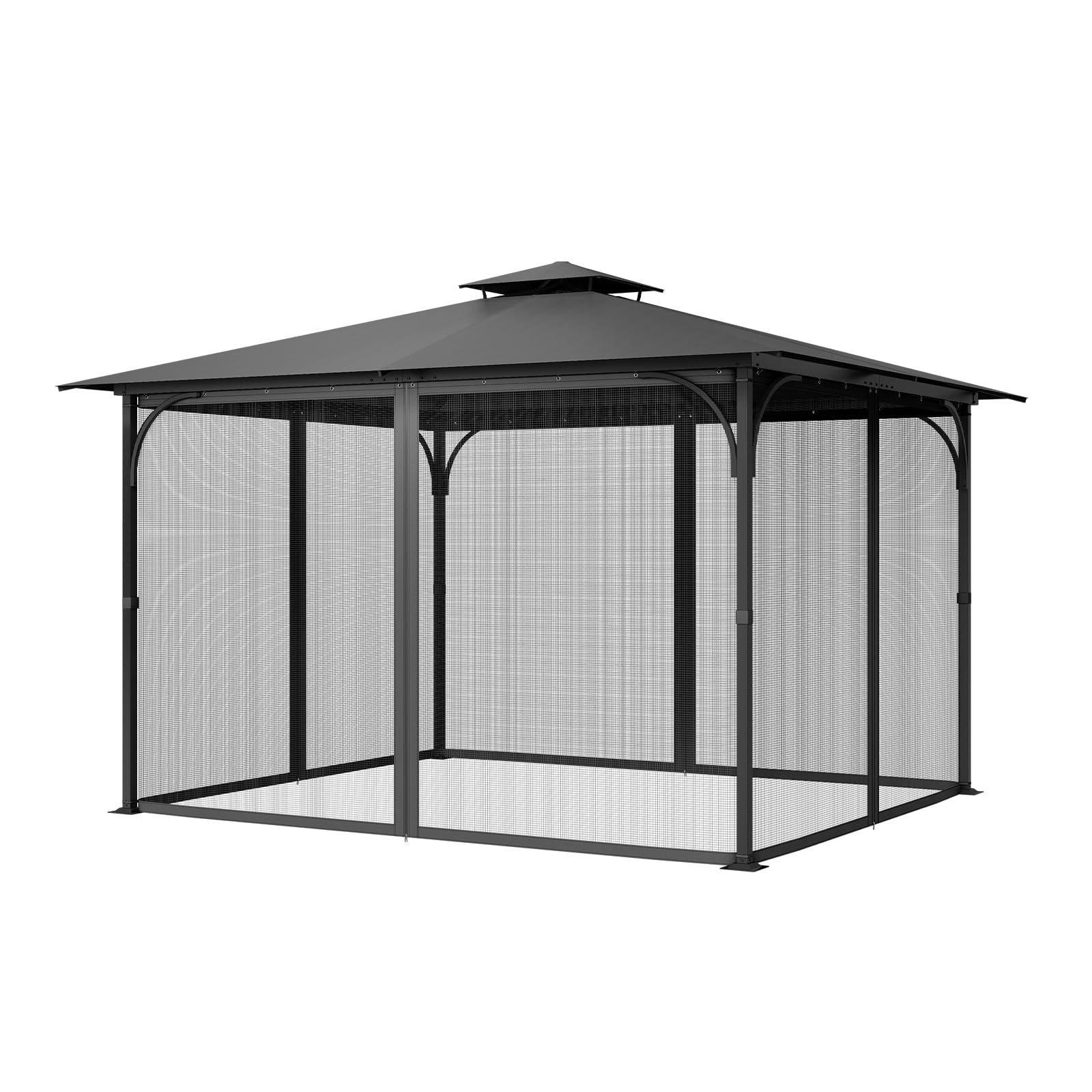VEVOR gazebo net set in backyard creating private insect-free seating