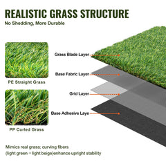 VEVOR turf laid on a patio adding instant low-maintenance greenery