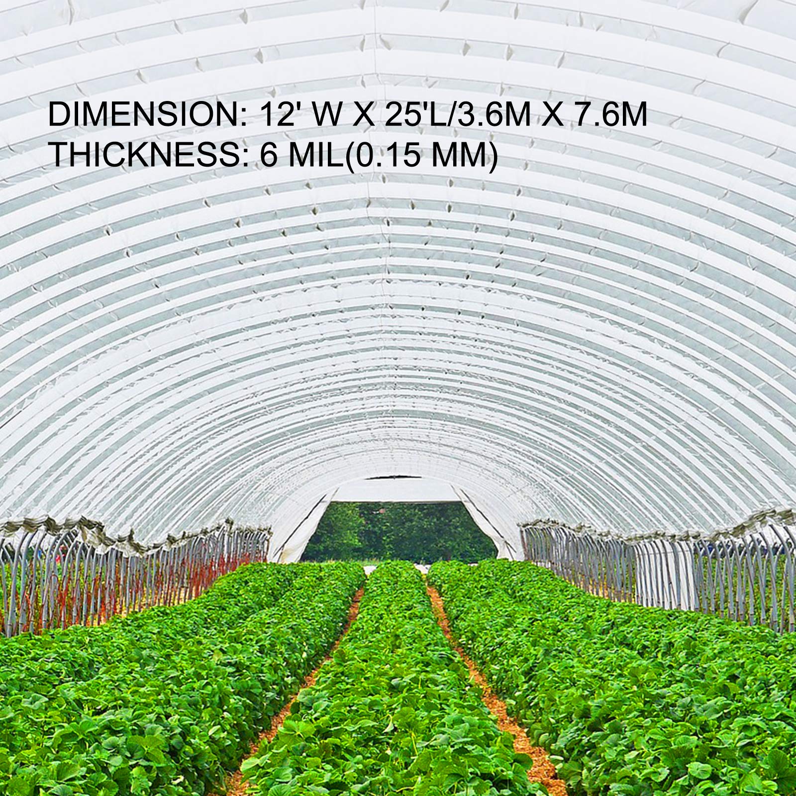 VEVOR close-up of polyethylene texture highlighting tear resistance