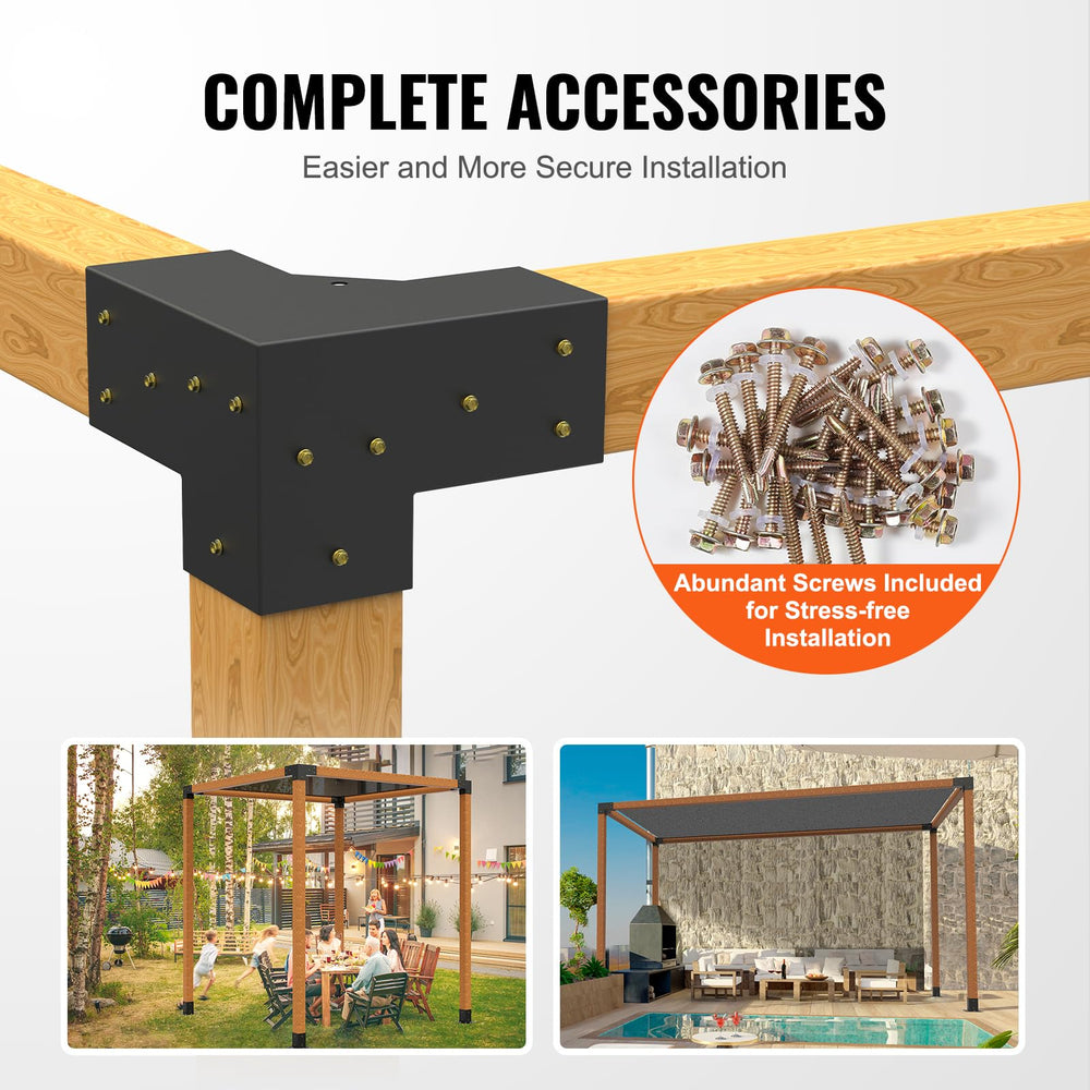 VEVOR bracket grommet holes for shade sail attachment offering easy mounting benefit