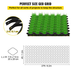 VEVOR folded ground grid for transport highlighting easy portability benefit