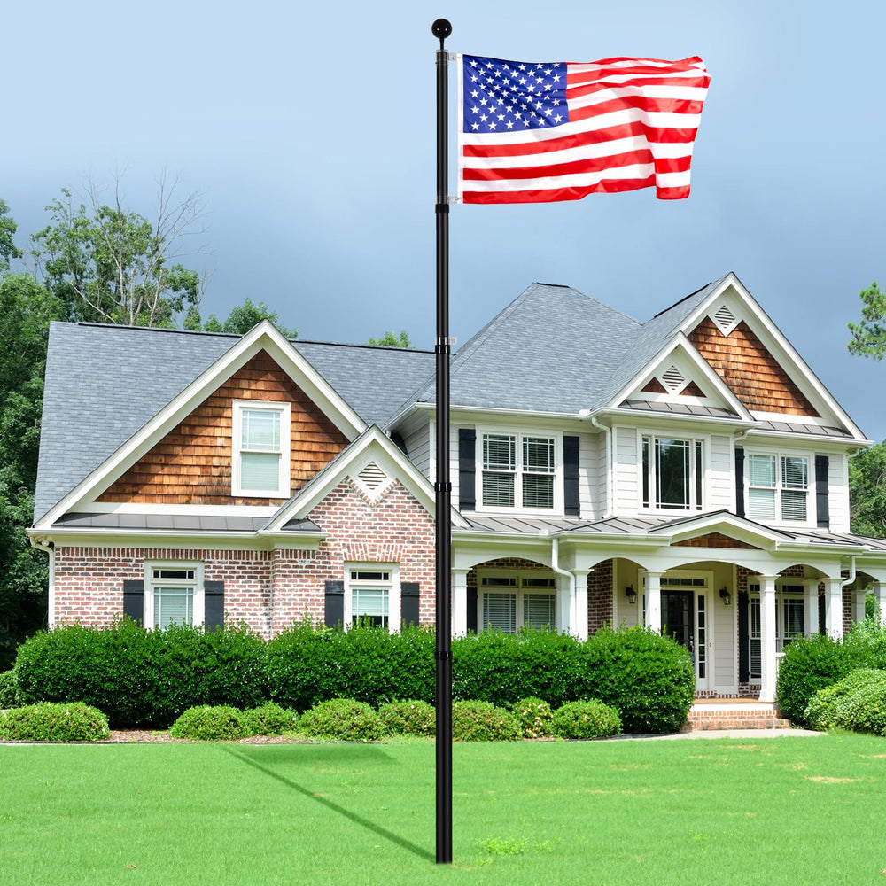 VEVOR pole shown half-staff to illustrate respectful configuration