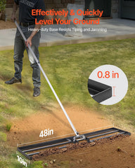 VEVOR handle adjustment closeup displaying telescoping mechanism and ergonomic grip for comfort