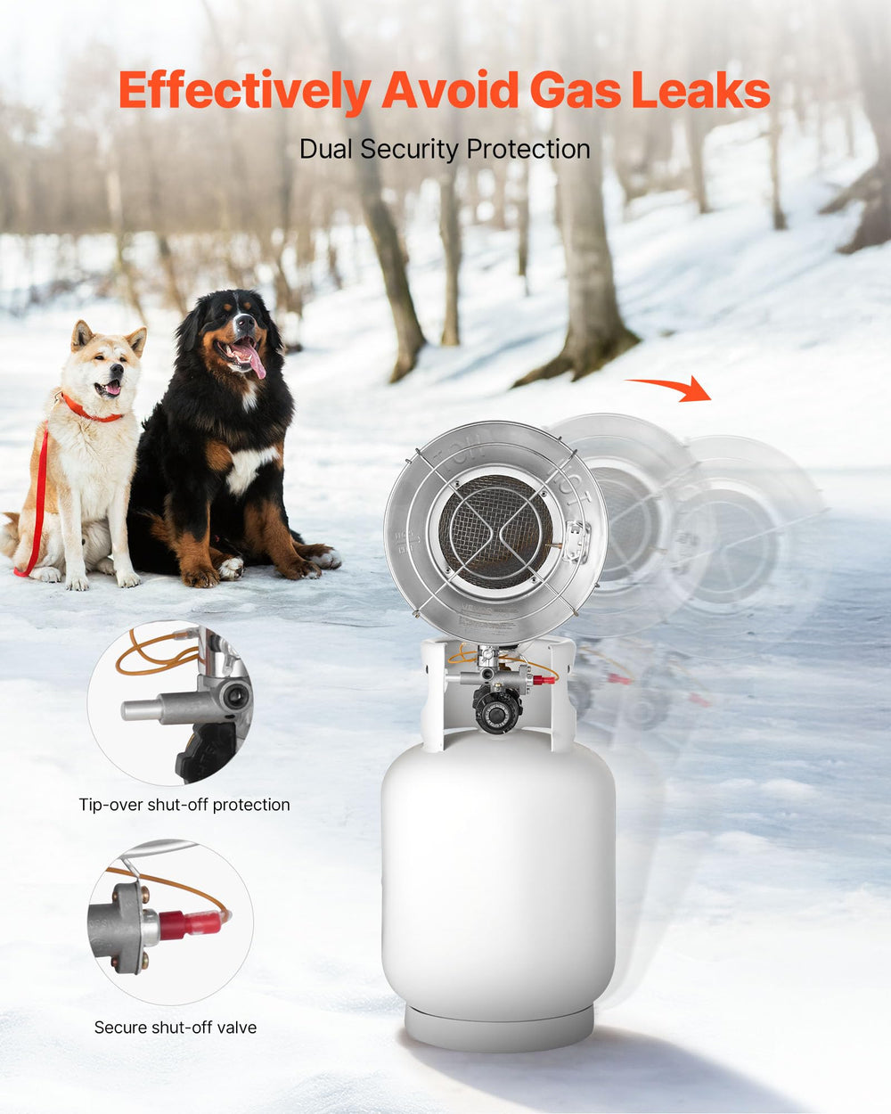 VEVOR valve connection for POL and QCC1 fittings ensuring simple hookups
