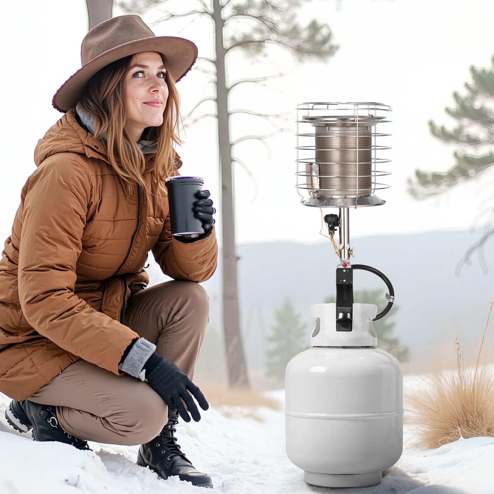 VEVOR reflector and chrome shield reducing burn risk while directing heat