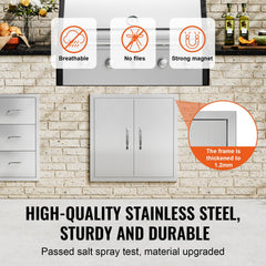 VEVOR hidden handle detail offering low-profile look and safer operation