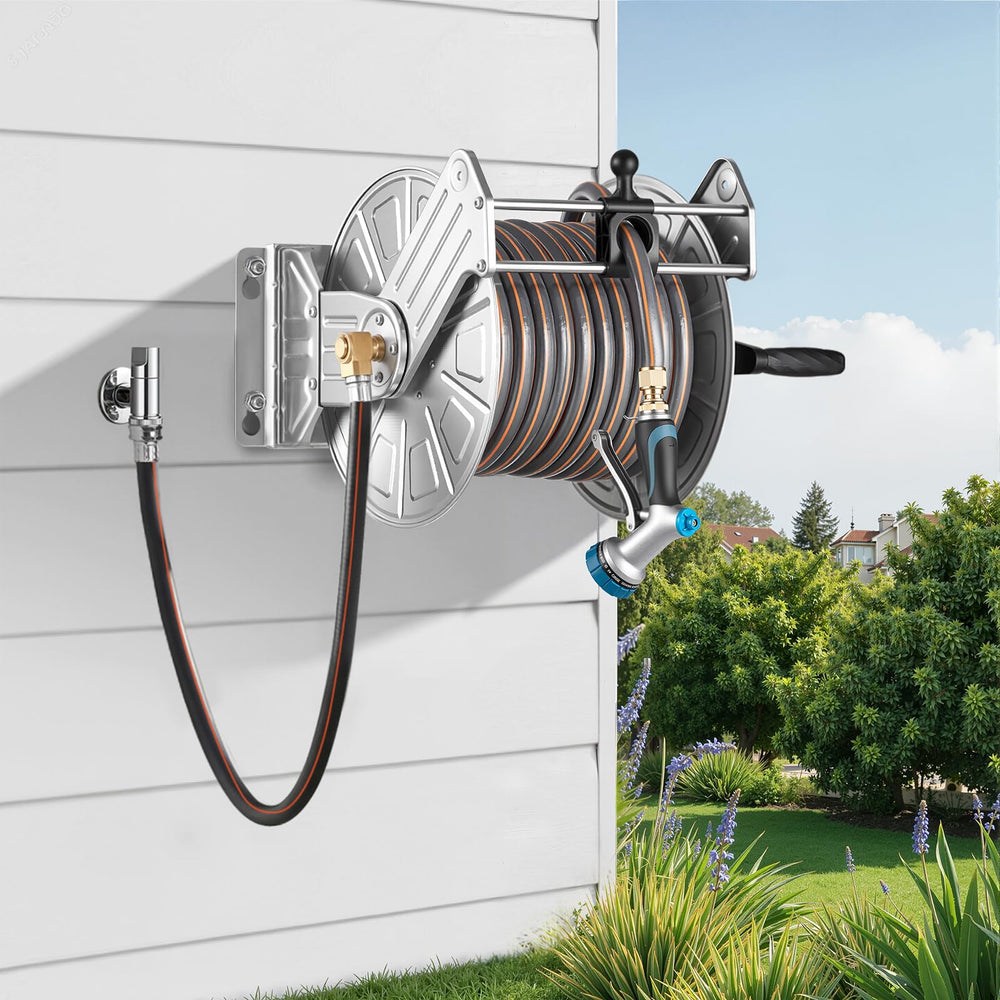 VEVOR wall bracket and anti-loosening screws showing stable mounting advantage