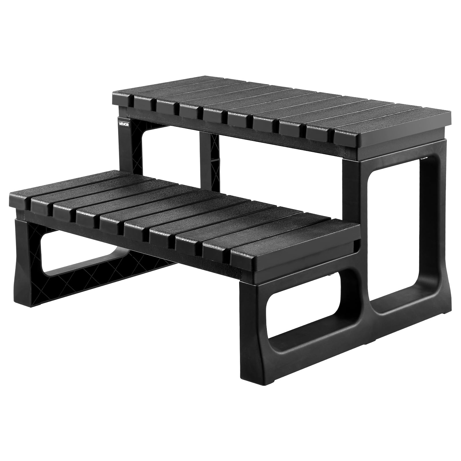 VEVOR boxed product showing included assembled step ready for placement