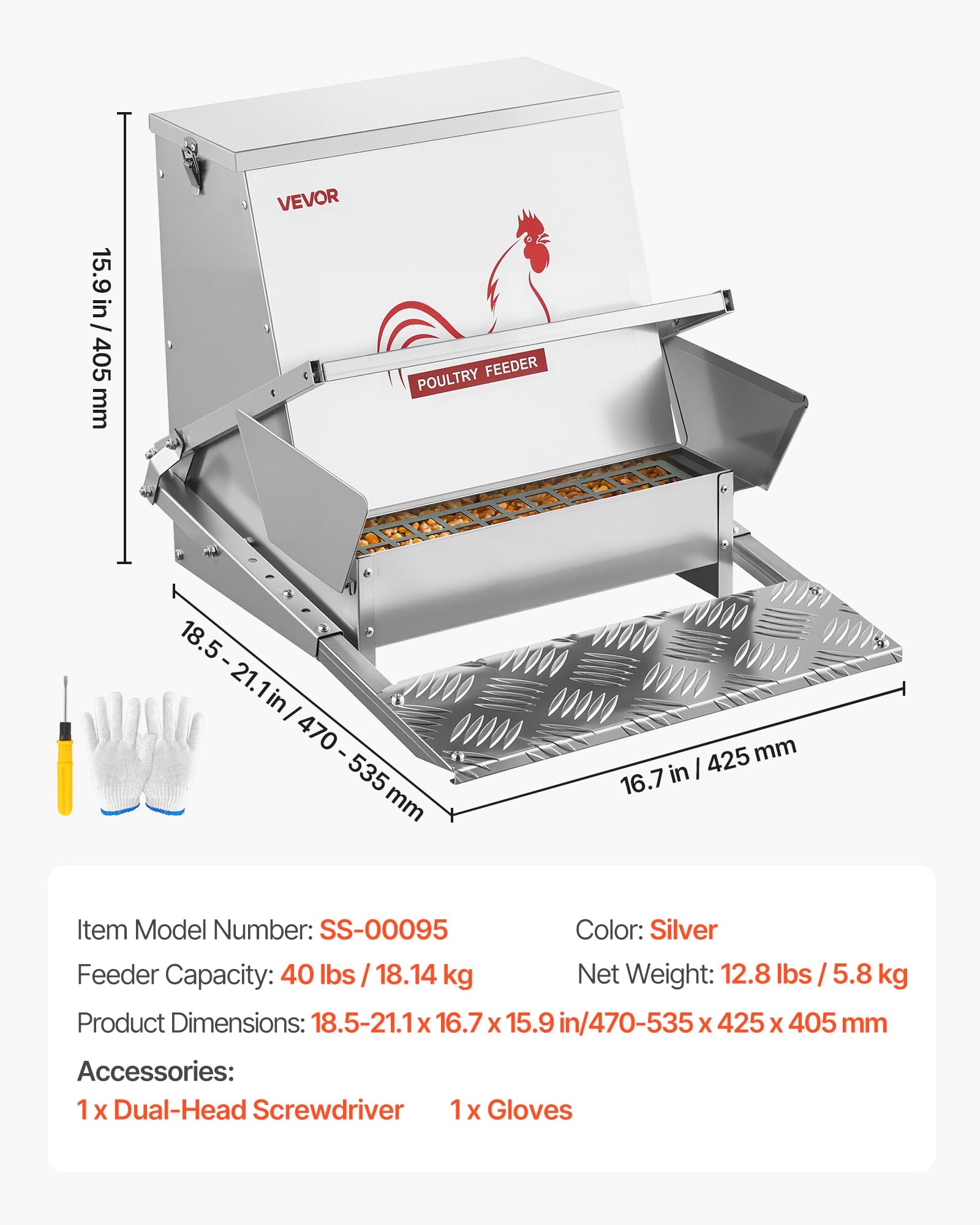 VEVOR installed inside a coop with chickens using feeder benefit: practical everyday use
