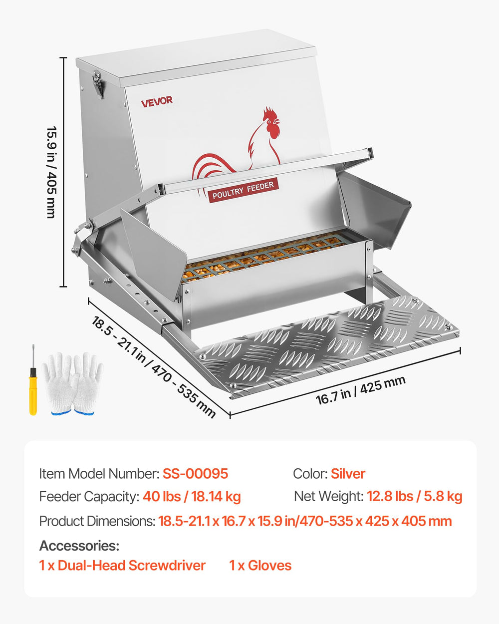 VEVOR installed inside a coop with chickens using feeder benefit: practical everyday use