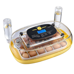 VEVOR incubator front view showing compact design and easy access