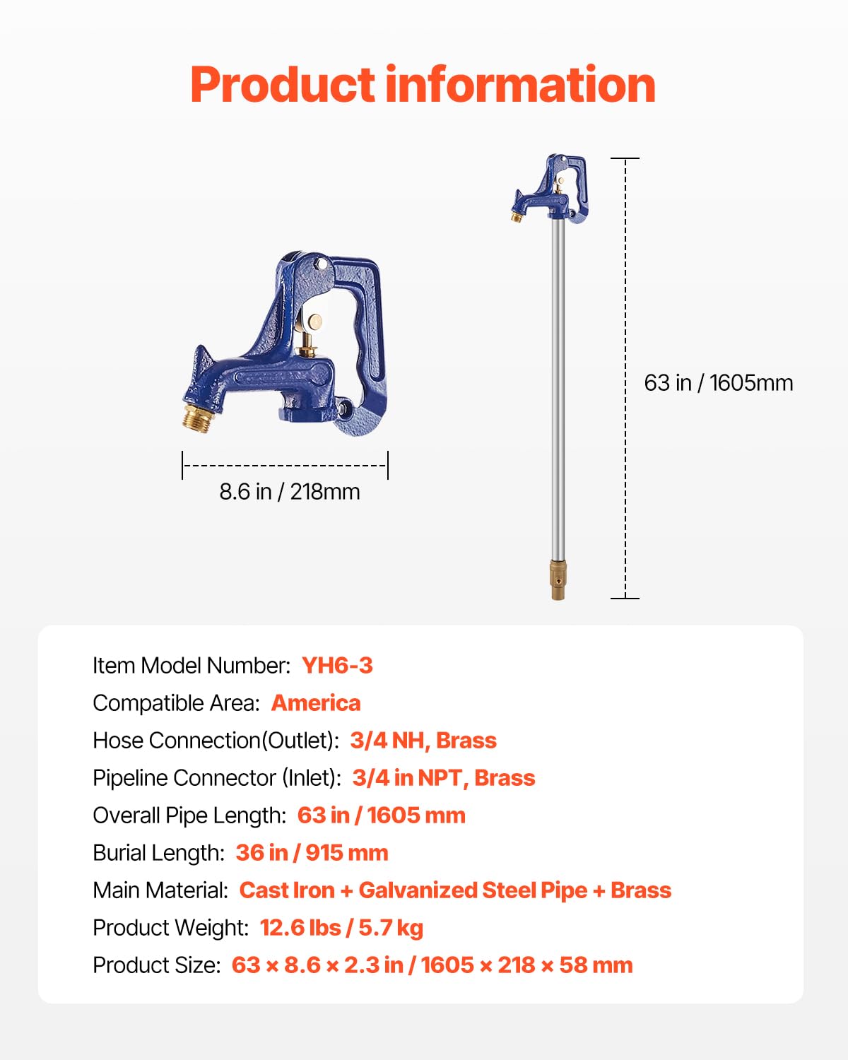 VEVOR installation steps with tools image showing quick four-step setup benefit