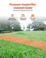 VEVOR installed garden pathway creating a stable, clean walking surface outdoors