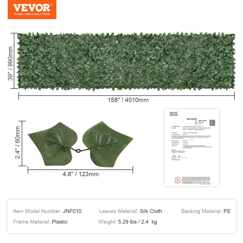 VEVOR detail of leaf attachment points demonstrating secure reinforced connections