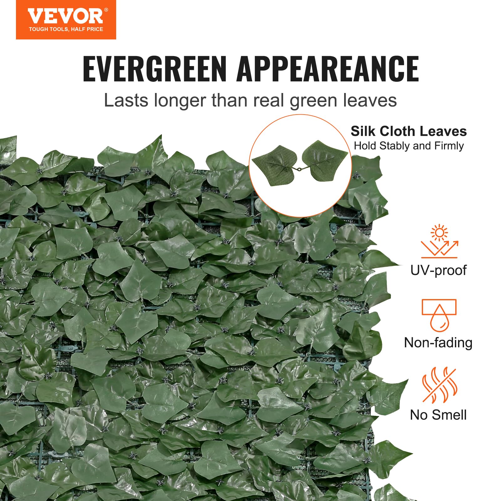 VEVOR closeup of veined leaves highlighting realistic texture and depth