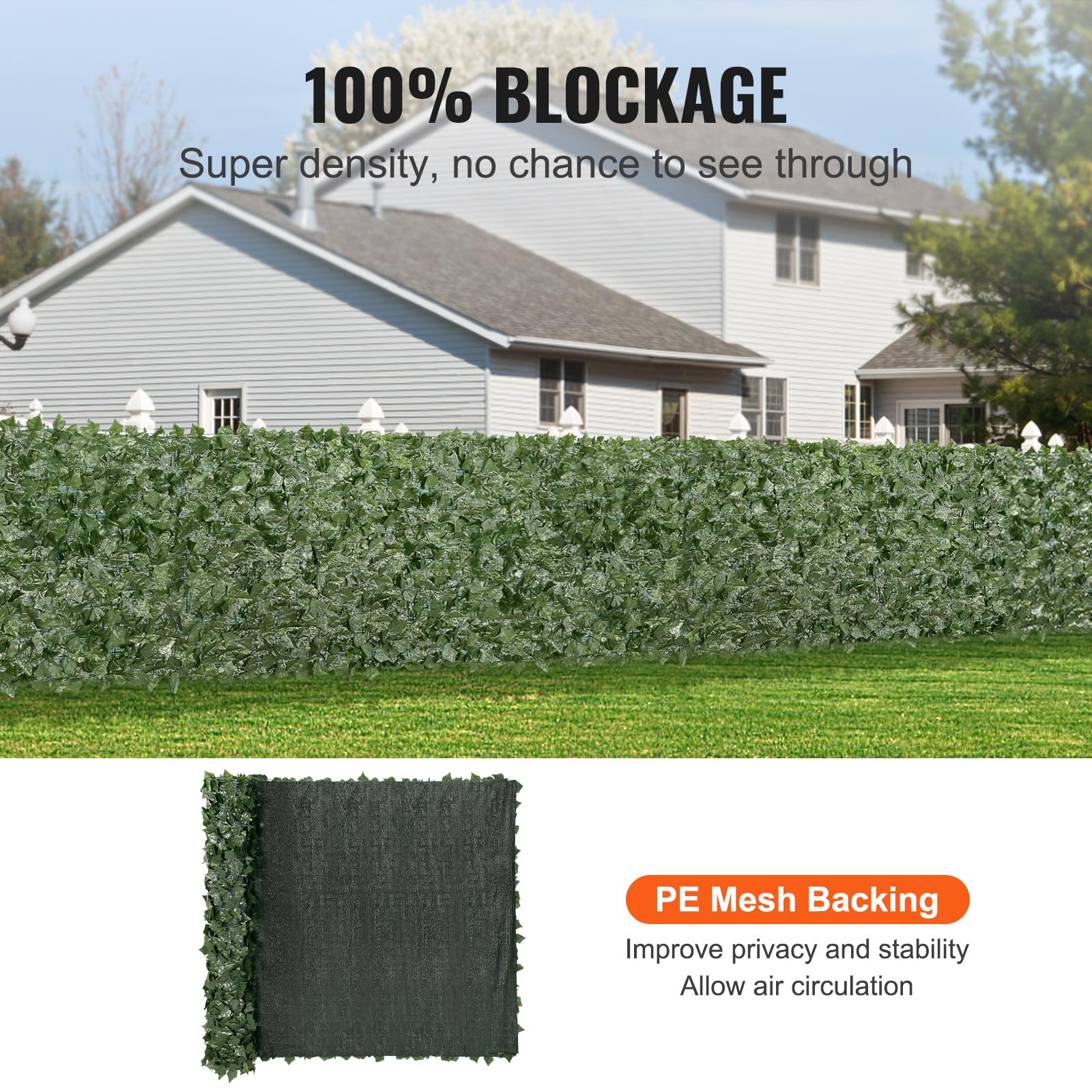 VEVOR mesh backing detail showing breathable support and secure attachment