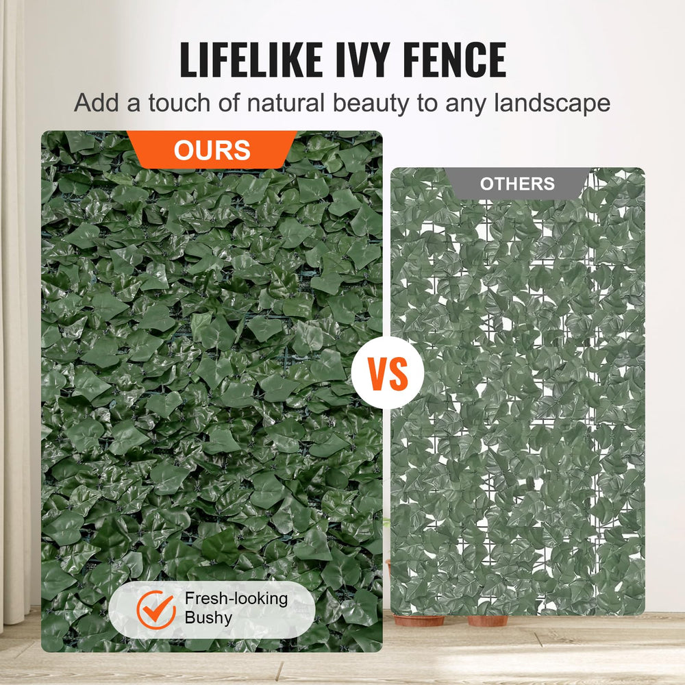 VEVOR ivy panel mounted on balcony rail improving privacy and aesthetics