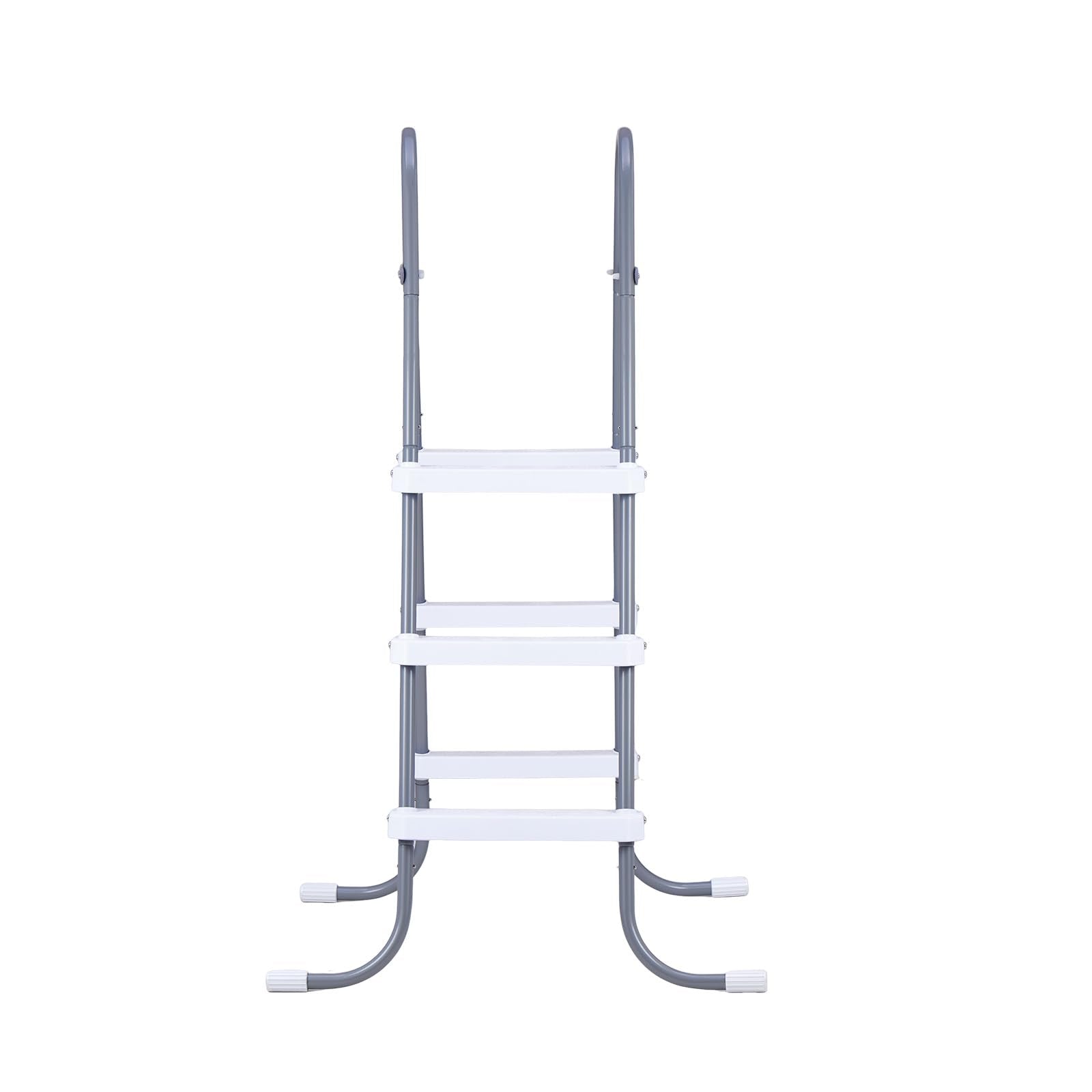 VEVOR ladder poolside in a backyard setting showing practical everyday use
