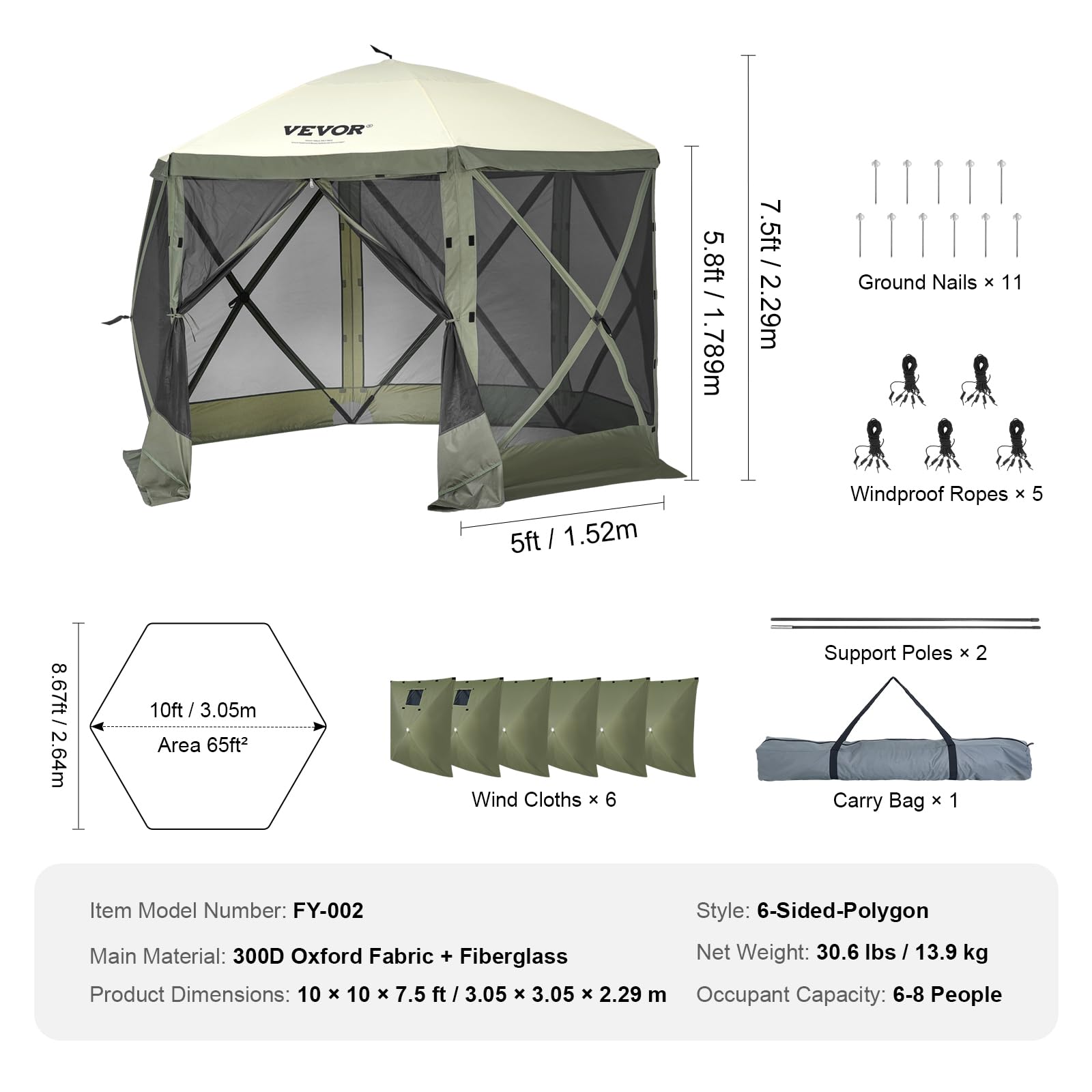 VEVOR lakeside camping scene showing shelter use and insect protection