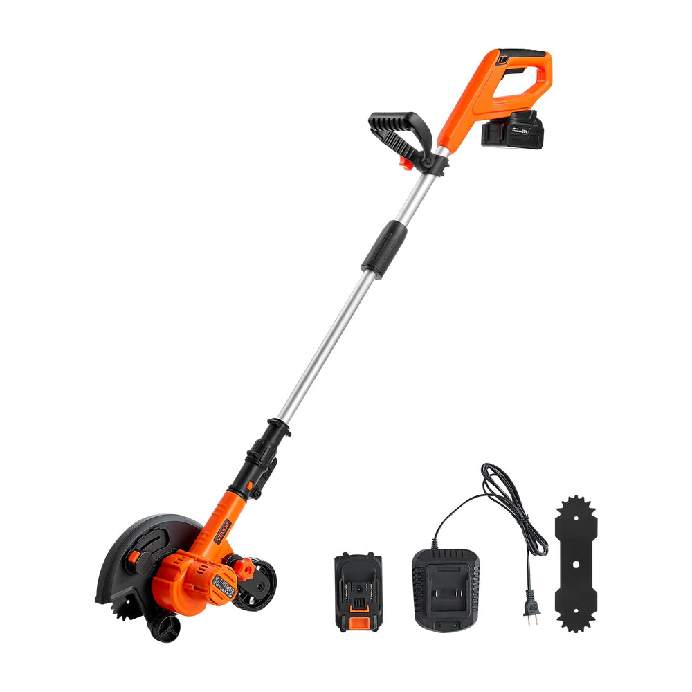 VEVOR front view of lawn edger showing full tool for easy handling