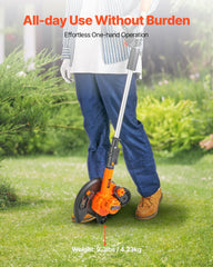 VEVOR ergonomic handle and controls for comfortable, precise edging